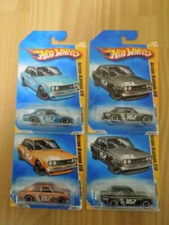 Hot Wheels Datsun Bluebird 510 4台セット