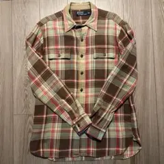 Polo by Ralph Lauren 長袖 チェックネルシャツ M相当