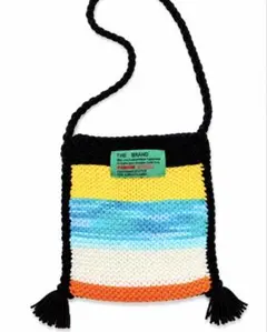 ハンドメイド 編み物 ショルダーバッグ サコッシュ 贈り物 包装無料