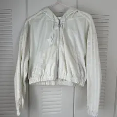 adidas originals クロップド丈 フードデッドトラックトップ