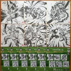 ドラゴンボール 一番くじ 超戦士バトル列伝 H賞 色紙 未使用 全6種類セット