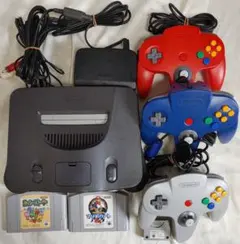 NINTENDO64 本体 コントローラー2個 ソフト6本セット - メルカリ