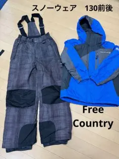スキーウェア　スノボ　防寒　Free country S 130前後　雪遊びのサムネイル