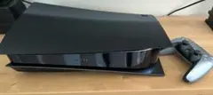 PlayStation5本体 極美品 純正カバーブラック コントローラー未使用