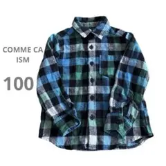 COMME CA ISM◇◆長袖シャツ チェック ユニセックス 100