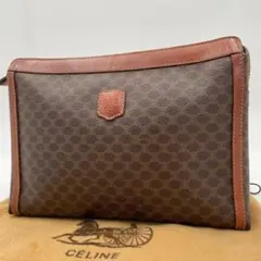 高級　セリーヌ　マカダム　トリオンフ　PVC クラッチバッグ セカンドバッグ