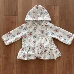 petit main プティマイン フリル ジャケット 花柄 90cm