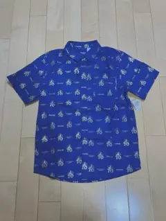 新品 Disneyland 70周年記念 半袖シャツ ブルー S