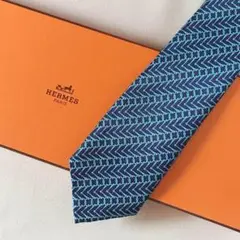 未使用級 エルメス HERMES ネクタイ シルク100% フランス製
