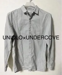 UNIQLO×UNDERCOVE シャツ　ストライプ柄　白　黒のサムネイル