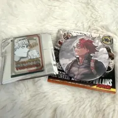 ヒロアカ　原画展　缶バッジ　パブミラー風アクリルステッカーコレクション　轟焦凍