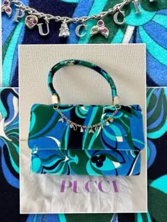 ビンテージEMILIO PUCCI ベロアミニバッグ　プッチ　美品　激レアのサムネイル