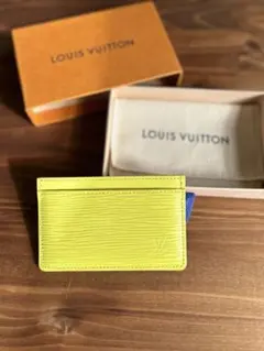 LOUIS VUITTON ルイヴィトン エピ 本革レザー カードケース