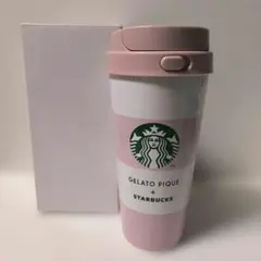 スタバ ジェラピケ ボーダーステンレス TOGOボトル ソフトピンク 473ml