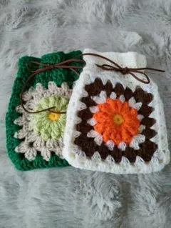 カラフル巾着袋 2個セット