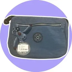 【最終お値段】Kipling ポーチ Blue Jean【新品未使用品】のサムネイル