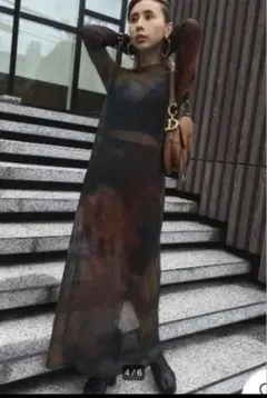 美品★ MIRANDA TAIDAI SHEER LONG TOP Ameri（アメリ）の「MIRANDA TAIDAI SHEER LONG TOP（その他