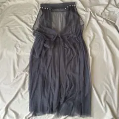 ワンピース ノースリーブ シフォン シースルー 羽織 カジュアル