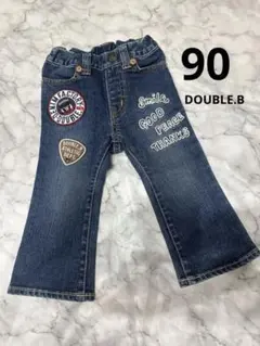 ★美品★ DOUBLE.B ダブルビー デニムパンツ 90cm