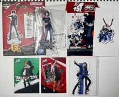 【5点セット】ペルソナ5ペルソナ3 アクスタ、キーホルダー、カード、ステッカー