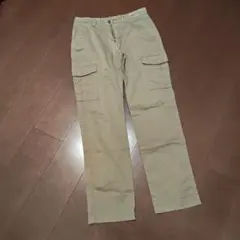 ユニクロ ベージュ カーゴパンツ Sサイズ
