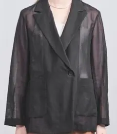 UNITED ARROWS 　人気のシアーブラック　黒ジャケット M