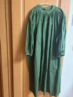 URBAN RESEARCH DOORS グリーンロングシャツワンピース