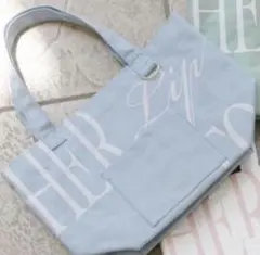 Her lip to Airi Logo Tote Baby Blue 名古屋 Her lip to 名古屋 トートバッグ babyblue - メルカリ