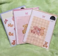 レターセット Sweet Honey Bear 3種 日本製