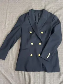 23区　ネイビー ダブルブレスト テーラードジャケット 金ボタン　サイズ36