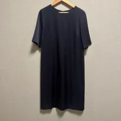 ネイビー 半袖 ひざ丈ワンピース　ユナイテッドアローズ