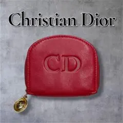 入手困難・極美品✨ディオール コインケース CDロゴ 型押し ゴールドチャーム