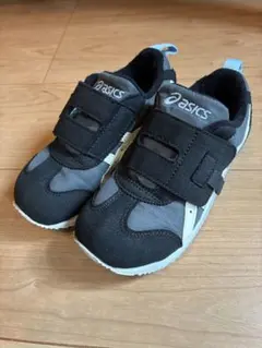 アシックス スクスク アイダホミニ 【18.5】 ブラック/オフホワイト