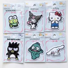 サンリオ ダイソー パイルワッペン 6点セット