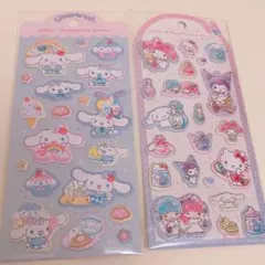 ジュエルマシュマロステッカーズ　サンリオオールスター　2種類セット