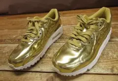 美品Nike Air Max 90 ゴールド　26.5㎝