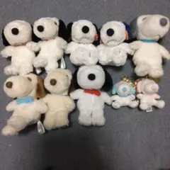 スヌーピーカラフルぬいぐるみ10体セット