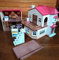 はじめてのシルバニアファミリー　赤い屋根の大きなお家　まとめて　セット