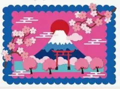 新品　富士山と桜のカッティングダイ