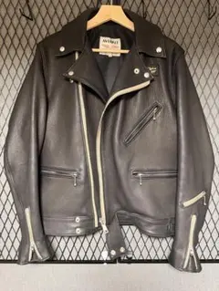 美品 ルイスレザー×リアルマッコイズ サイクロン 黒 38 付属品完備 ルイスレザー×リアルマッコイズ サイクロン 別注ディアスキン【38