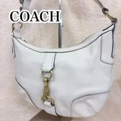 COACH コーチ レザー ワンショルダーバッグ ホワイト Y2K 00s