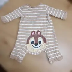 チップとデール ストライプロンパース