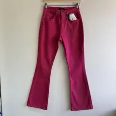 36サイズ★デシグアル　フレアデザイン　デニムパンツ　ピンクのサムネイル