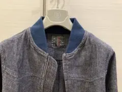 デニム風ジップアップジャケット