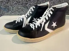2008 コンバース プロレザー HI 黒×白 28センチ 美品のサムネイル