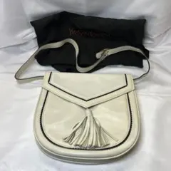 ミ*️様 Yves Saint Laurent ホワイトショルダーバッグ