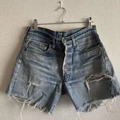 Levi's 501 ライトブルー デニムショートパンツ