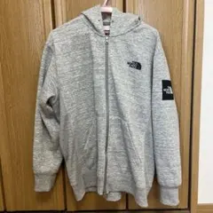 ノースフェイス　グレー　ジップアップパーカー