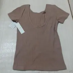 RESEXY ブラウン Vネック Tシャツのサムネイル