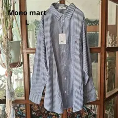 MN.L mono mart ストライプ ボタンダウンシャツ Lのサムネイル